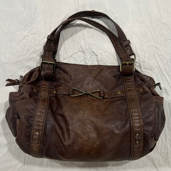 Urban Outfitters Faux Leather Duffle Shoulder Bag - Picture 1 of 9